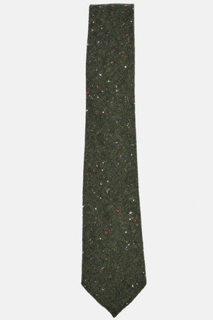 Speckled Dark Green Wool Tie