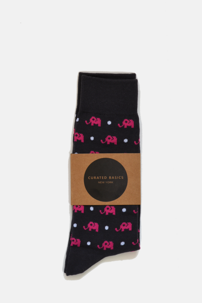 Grey Elephant Socks