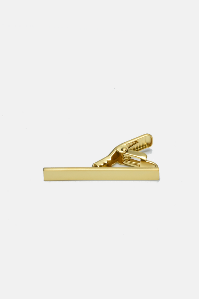 Brushed Gold Tie Clip