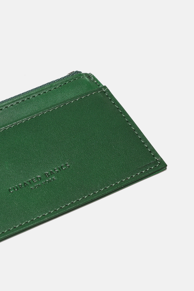 Zipper Leather Cardholder