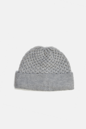 Honeycomb Knit 100% Wool Beanie