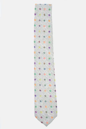 Light Grey Confetti Tie