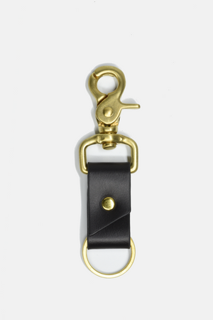 Black Leather Keychain