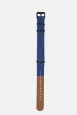 18mm // 20mm Navy and Tan Nato Strap