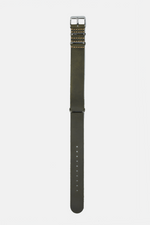 18mm // 20mm Olive Leather Nato Strap
