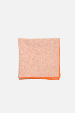 Orange Wool Pocket Square