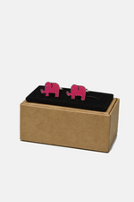 Pink Elephant Cufflinks