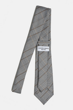 Grey Plaid Tie