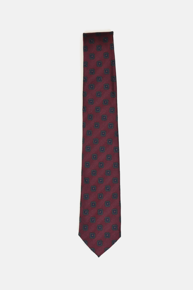 Burgundy Foulard Tie