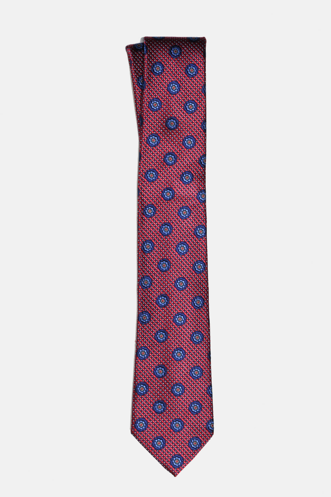 Red Foulard Tie