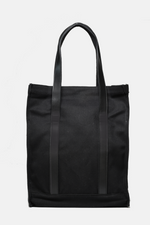 Black Twill Canvas Tote Bag