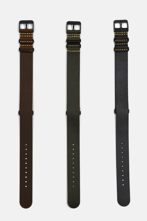18mm Assorted Leather Nato Straps